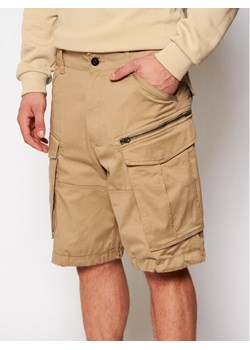 G-Star Raw Szorty materiałowe Rovic D08566-5126-239 Beżowy Relaxed Fit ze sklepu MODIVO w kategorii Spodenki męskie - zdjęcie 182653722