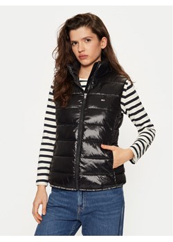 Tommy Jeans Bezrękawnik DW0DW19390 Czarny Regular Fit ze sklepu MODIVO w kategorii Kamizelki damskie - zdjęcie 182653770