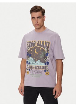 Hugo T-Shirt Nirito 50513199 Fioletowy Regular Fit - id: 0000303671273 - marki Hugo Boss - 182653873 Hugo T-Shirt Nirito 50513199 Fioletowy Regular Fit ze sklepu MODIVO w kategorii T-shirty męskie - zdjęcie 182653873