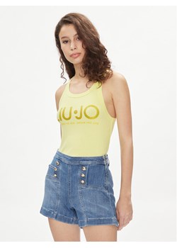 Liu Jo Top MA4327 J4695 Żółty Slim Fit ze sklepu MODIVO w kategorii Bluzki damskie - zdjęcie 182653884