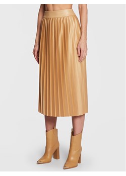 Peserico Easy Spódnica plisowana M05489P1 Beżowy Regular Fit ze sklepu MODIVO w kategorii Spódnice - zdjęcie 182653980