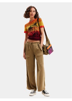 Desigual T-Shirt Dubai 24SWTK87 Pomarańczowy Regular Fit ze sklepu MODIVO w kategorii Bluzki damskie - zdjęcie 182654133
