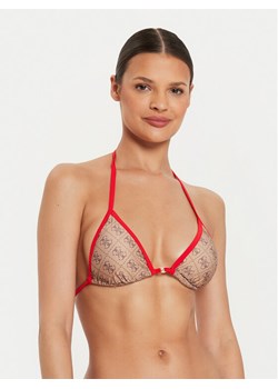 Guess Góra od bikini E4YJ13 MC04R Brązowy ze sklepu MODIVO w kategorii Stroje kąpielowe - zdjęcie 182654181