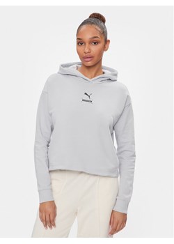 Puma Bluza 67003380 Szary Regular Fit ze sklepu MODIVO w kategorii Bluzy damskie - zdjęcie 182654214