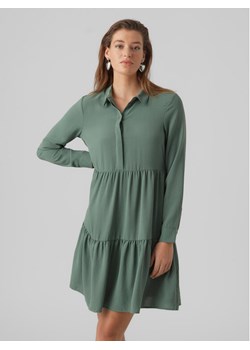 Vero Moda Sukienka codzienna Inge 10293730 Zielony Regular Fit ze sklepu MODIVO w kategorii Sukienki - zdjęcie 182654313