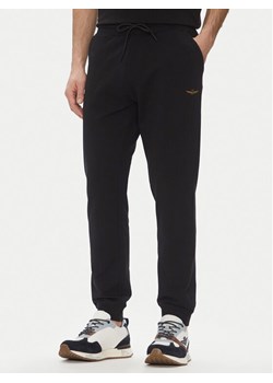 Aeronautica Militare Spodnie dresowe 251PF872F459 Czarny Regular Fit ze sklepu MODIVO w kategorii Spodnie męskie - zdjęcie 182654391