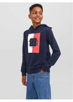Jack&Jones Junior Bluza 12237105 Granatowy Regular Fit ze sklepu MODIVO w kategorii Bluzy chłopięce - zdjęcie 182654430
