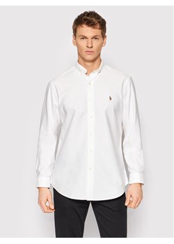 Polo Ralph Lauren Koszula Core Replen 710792041 Biały Custom Fit ze sklepu MODIVO w kategorii Koszule męskie - zdjęcie 182654451