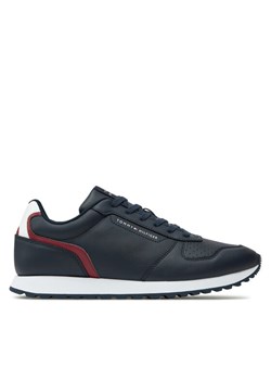 Tommy Hilfiger Sneakersy New Runner Eva Mix Lth Flag FM0FM05453 Granatowy ze sklepu MODIVO w kategorii Buty sportowe męskie - zdjęcie 182654462