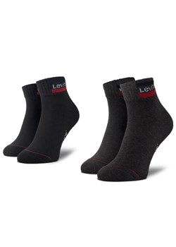 Levi's® Zestaw 2 par niskich skarpet unisex 37157-0148 Czarny ze sklepu MODIVO w kategorii Skarpetki męskie - zdjęcie 182654652