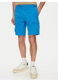 Napapijri Szorty materiałowe N-Deline NP0A4HOT Niebieski Regular Fit ze sklepu MODIVO w kategorii Spodenki męskie - zdjęcie 182654653