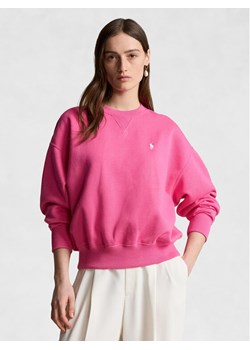 Polo Ralph Lauren Bluza Bubble Cn Pp 211936820002 Różowy Regular Fit ze sklepu MODIVO w kategorii Bluzy damskie - zdjęcie 182654813