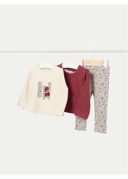 Mayoral Komplet bluza, bluzka i legginsy 2709 Czerwony Regular Fit ze sklepu MODIVO w kategorii Odzież dla niemowląt - zdjęcie 182655013