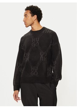Hugo Sweter 50524564 Czarny Regular Fit ze sklepu MODIVO w kategorii Swetry męskie - zdjęcie 182655032