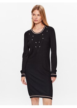 Liu Jo Sport Sukienka dzianinowa TF3128 MS49I Czarny Regular Fit ze sklepu MODIVO w kategorii Sukienki - zdjęcie 182655121
