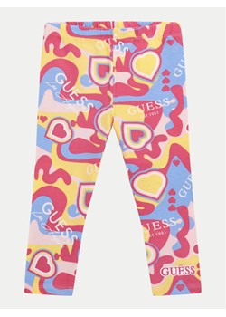 Guess Legginsy K4YB01 J1313 Kolorowy Regular Fit ze sklepu MODIVO w kategorii Spodnie dziewczęce - zdjęcie 182655331