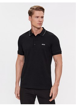 Boss Polo Paule 4 50506195 Czarny Slim Fit ze sklepu MODIVO w kategorii T-shirty męskie - zdjęcie 182655344
