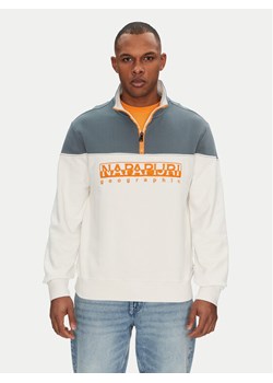 Napapijri Bluza B-Saturnia NP0A4ICHN1A1 Biały Regular Fit ze sklepu MODIVO w kategorii Bluzy męskie - zdjęcie 182655453