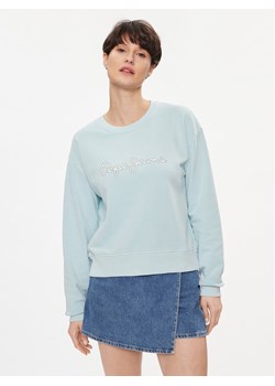 Pepe Jeans Bluza Lana PL581430 Niebieski Regular Fit ze sklepu MODIVO w kategorii Bluzy damskie - zdjęcie 182655493