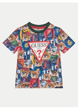 Guess T-Shirt N5RI14 K8HM4 Kolorowy Regular Fit ze sklepu MODIVO w kategorii T-shirty chłopięce - zdjęcie 182655551