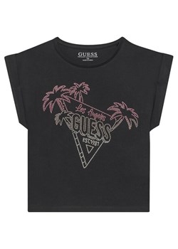 Guess T-Shirt J5GI32 K8HM4 Czarny Regular Fit ze sklepu MODIVO w kategorii Bluzki dziewczęce - zdjęcie 182655623