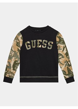Guess Bluza L4RQ02 KA6R3 Czarny Regular Fit ze sklepu MODIVO w kategorii Bluzy dziewczęce - zdjęcie 182655820