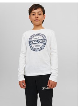 Jack&Jones Junior Bluzka 12237416 Biały Regular Fit ze sklepu MODIVO w kategorii T-shirty chłopięce - zdjęcie 182655932