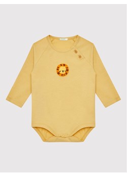 United Colors Of Benetton Body dziecięce 3ATNAB007 Żółty Regular Fit ze sklepu MODIVO w kategorii Body niemowlęce - zdjęcie 182655961