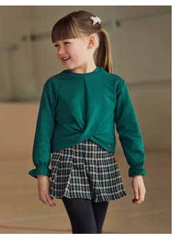 Mayoral Komplet sweter i szorty materiałowe 4220 Zielony Regular Fit ze sklepu MODIVO w kategorii Komplety dziewczęce - zdjęcie 182656124