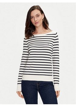 Tommy Hilfiger Sweter WW0WW40099 Écru Regular Fit ze sklepu MODIVO w kategorii Swetry damskie - zdjęcie 182656300