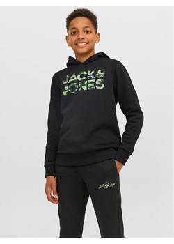 Jack&Jones Junior Bluza 12237172 Czarny Regular Fit ze sklepu MODIVO w kategorii Bluzy chłopięce - zdjęcie 182656314