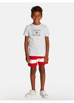 Tommy Hilfiger T-Shirt KB0KB09538 S Biały Regular Fit - id: 0000304663680 - marki Tommy Hilfiger - 182656401 Tommy Hilfiger T-Shirt KB0KB09538 S Biały Regular Fit ze sklepu MODIVO w kategorii T-shirty chłopięce - zdjęcie 182656401