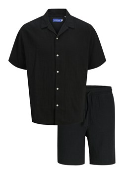 Jack&Jones Komplet koszula i szorty materiałowe Easter 12281255 Czarny Relaxed Fit ze sklepu MODIVO w kategorii Koszule męskie - zdjęcie 182656402