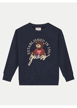 Guess Bluza H5RJ01 KAD74 Granatowy Regular Fit ze sklepu MODIVO w kategorii Bluzy chłopięce - zdjęcie 182656471
