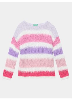 United Colors Of Benetton Sweter 116QQ103W Kolorowy Relaxed Fit ze sklepu MODIVO w kategorii Swetry dziewczęce - zdjęcie 182656744