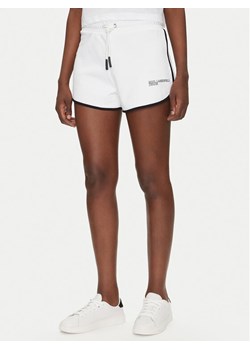 KARL LAGERFELD Szorty sportowe A2W10095 Biały Regular Fit ze sklepu MODIVO w kategorii Szorty - zdjęcie 182656852