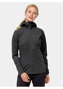 Jack Wolfskin Kurtka softshell Go Hike Softshell 1306862 Czarny Regular Fit ze sklepu MODIVO w kategorii Kurtki damskie - zdjęcie 182656902