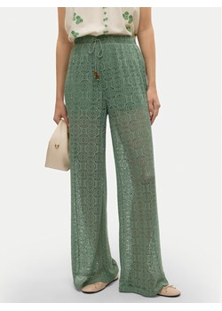 Vero Moda Spodnie materiałowe Maya 10325044 Zielony Wide Leg ze sklepu MODIVO w kategorii Spodnie damskie - zdjęcie 182656973