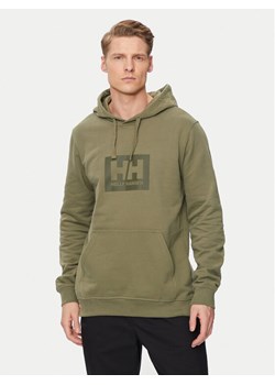 Helly Hansen Bluza Hh Box Hoodie 53289 Zielony Regular Fit ze sklepu MODIVO w kategorii Bluzy męskie - zdjęcie 182657153