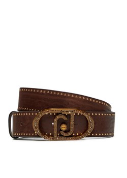 Liu Jo Pasek Damski Hips Belt 3.5Cm AF4307 P0064 Brązowy ze sklepu MODIVO w kategorii Paski damskie - zdjęcie 182657171