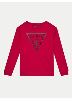Guess Bluza J74Q10 KAUG0 Bordowy Regular Fit ze sklepu MODIVO w kategorii Bluzy chłopięce - zdjęcie 182657190
