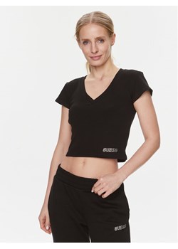 Guess T-Shirt Edie V4RP10 K8RT2 Czarny Regular Fit ze sklepu MODIVO w kategorii Bluzki damskie - zdjęcie 182657254