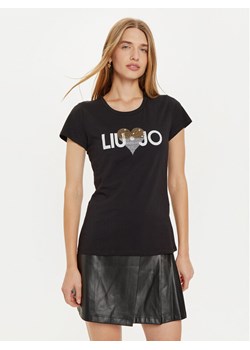 Liu Jo T-Shirt WF4416 JS923 Czarny Regular Fit ze sklepu MODIVO w kategorii Bluzki damskie - zdjęcie 182657561