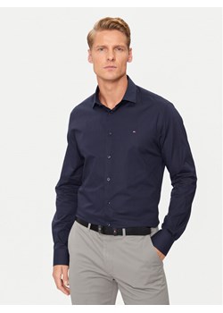 Tommy Hilfiger Koszula MW0MW38347 Granatowy Slim Fit ze sklepu MODIVO w kategorii Koszule męskie - zdjęcie 182657623