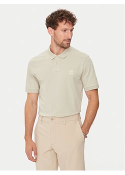 Boss Polo Passenger 50507803 Beżowy Slim Fit ze sklepu MODIVO w kategorii T-shirty męskie - zdjęcie 182657714