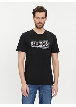 Guess T-Shirt M4GI26 J1314 Czarny Slim Fit ze sklepu MODIVO w kategorii T-shirty męskie - zdjęcie 182657813