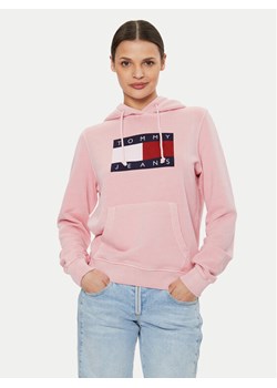 Tommy Jeans Bluza Flag DW0DW18654 Różowy Regular Fit - id: 0000303850258 - marki Tommy Jeans - 182657880 Tommy Jeans Bluza Flag DW0DW18654 Różowy Regular Fit ze sklepu MODIVO w kategorii Bluzy damskie - zdjęcie 182657880