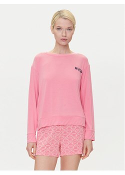 HUGO Koszulka piżamowa Unite 50490706 Różowy Relaxed Fit ze sklepu MODIVO w kategorii Piżamy damskie - zdjęcie 182658102