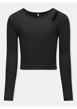 Kids ONLY Bluzka Nessa 15302417 Czarny Slim Fit ze sklepu MODIVO w kategorii Bluzki dziewczęce - zdjęcie 182658143