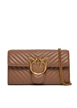 Pinko Torebka Love One Wallet C PW 24 PLTT 100062 A0GK Brązowy ze sklepu MODIVO w kategorii Kopertówki - zdjęcie 182658161